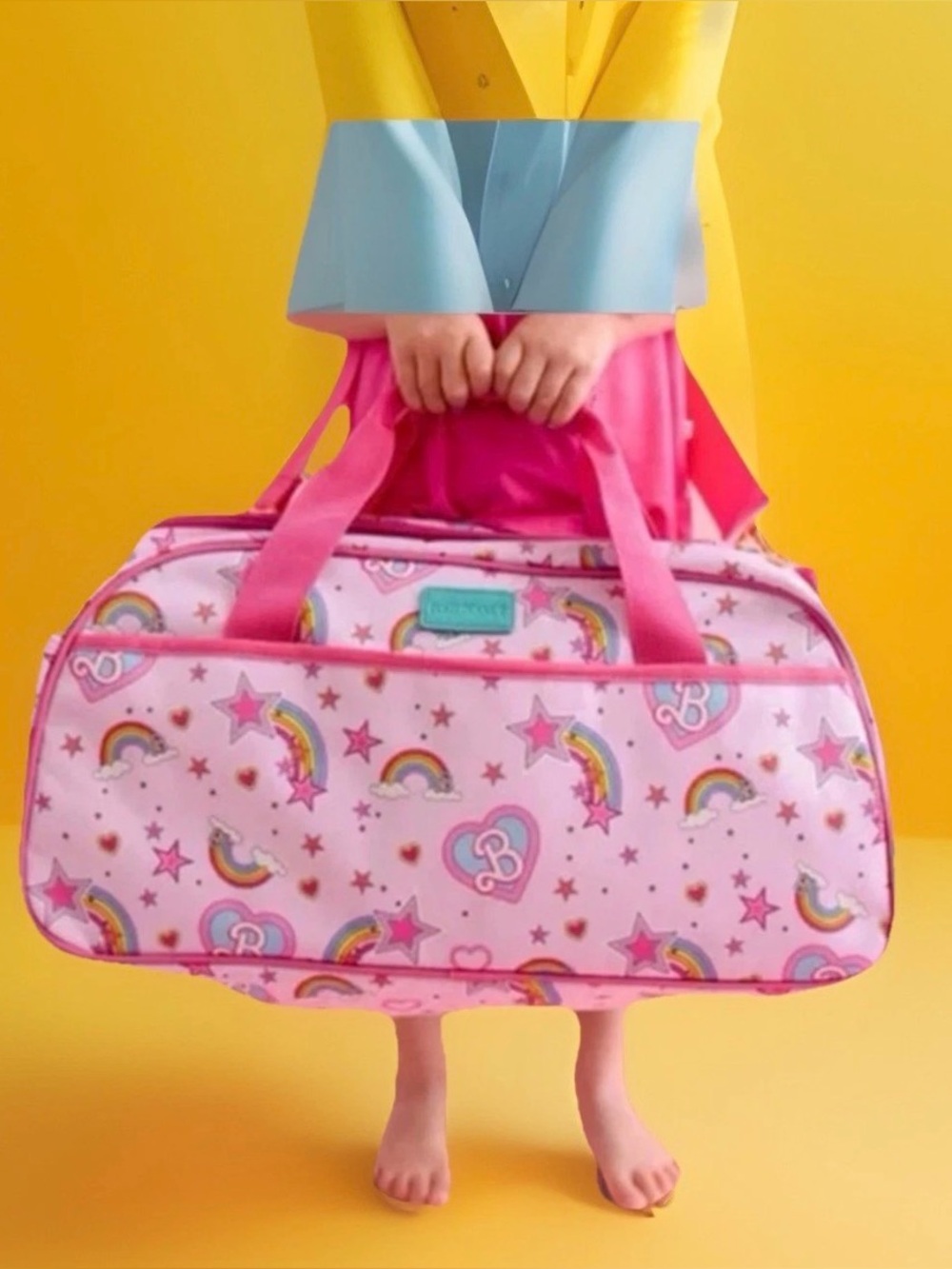 POSH PEANUT 🎀 star power BARBIE groovy duffel bag overnight travel vacation VEUC